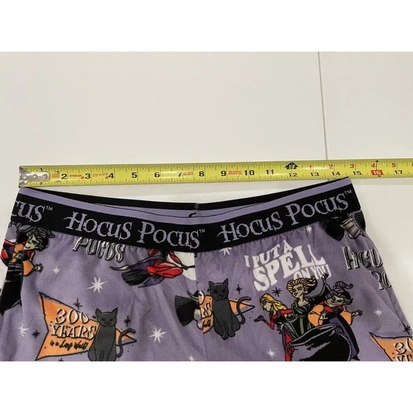 Disney‎ Hocus Pocus Halloween Pajama Pants Women's Medium 8-10 Sanderson Sisters - Picture 4 of 7